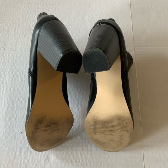 Ann Taylor Sz 9.5 Leather Ankle Boots Booties - Picture 4 of 6